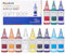 MEEDEN Peinture Acrylique Pouring: 12 Colors x 60ml/2oz Kit de Peinture Acrylique Liuqide pour Adultes pour Bois Textile Verre