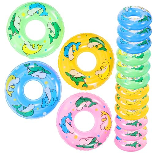 GLSTOY 20pièces Miniature Swim Colorés Bouées Décoratives pour Fête Anniversaire Éducation Et Photographie
