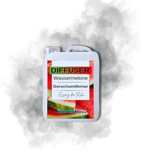 Raumduft Duftwasser Wassermelone 5 Liter – Großpackung für Elektrische Diffuser – Gewerbe Hotel Büro Praxis – Vorteilspack – Made in Germany