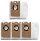 Lot de 4 sacs à poussière de rechange pour aspirateur robot Ultenic TS/TS1/T10 Pro, grande capacité en tissu non tissé