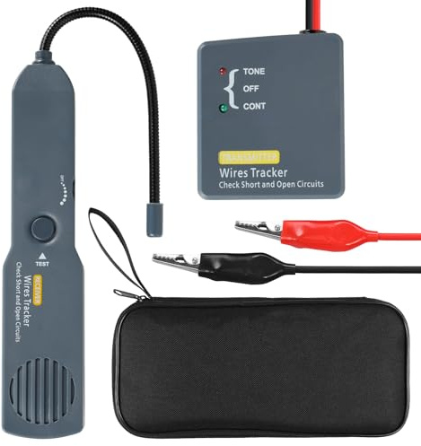Foppla Automotive Electric Short Circuit Finder Circuit Tester for Em415pro Wire Breaker Finder Detector Probe Car Circuit Scanner Diagnostic Tool Cable Fault Locator DC 6-42V Adjustable for Car