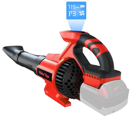 Soplador de hojas inalámbrico para batería Milwaukee M18 (solo herramienta) – Potente motor sin escobillas que ofrece hasta 715 CFM y 150 MPH, control de pantalla LED de 3 velocidades, diseño ligero