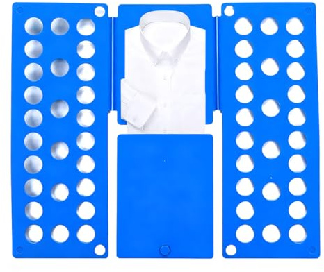 Ruayia Faltbrett Für Kleidung Kinder 1 Stück, Falthilfe T Shirt Pullover Faltbrett, Wäsche Kleidung Wäschefalter Zusammenleghilfe Kleider Hosen Hemdenfalter - Kinder (Dunkelblau)