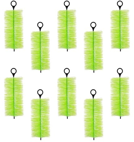 Shurhome 10 spazzole filtranti per laghetti, soluzione efficace per acquari da giardino, filtrazione per laghetti, attrezzi per la manutenzione, set di spazzole filtranti acqua dolce salata
