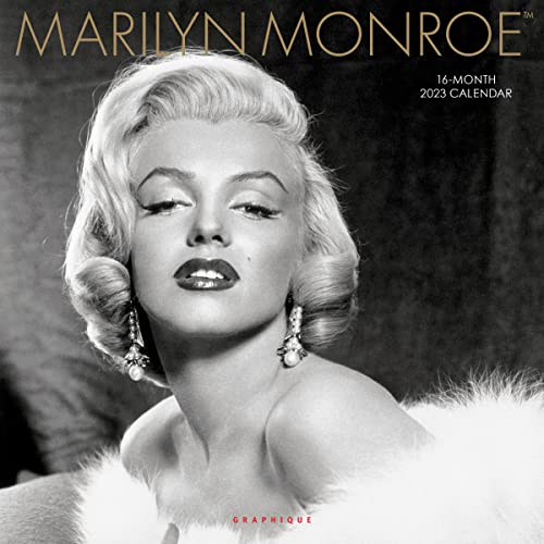 Graphique 2023 Marilyn Monroe Wandkalender | 30,5 x 30,5 cm | dickes Papier | Home & Office Organizer | großes monatliches Raster | 3 Sprachen & markierte Feiertage | 4 Monate Vorschau Seite für 2024