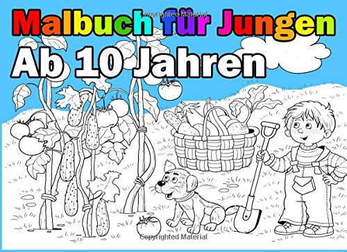 Malbuch Für Jungen Ab 10 Jahren: Spannende und Lustige Motive zum Ausmalen
