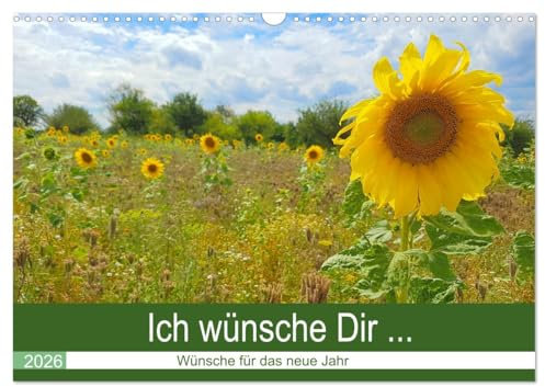Ich wünsche Dir ... Wünsche für das neue Jahr (Wandkalender 2026 DIN A3 quer), CALVENDO Monatskalender: Geschenkkalender mit guten Wünschen für das neue Jahr (CALVENDO Menschen)