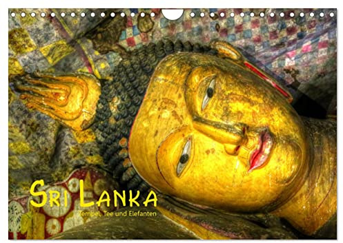 Sri Lanka - Tempel, Tee und Elefanten (Wandkalender 2026 DIN A4 quer), CALVENDO Monatskalender: Hochwertiger Fotokalender mit Motiven aus dem exotischen Sri Lanka. (CALVENDO Natur)