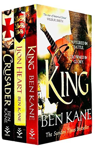 Richard Löwenherz-Sammlung, 3 Bücher-Set von Ben Kane (Kreuzfahrer, Löwenherz und König)