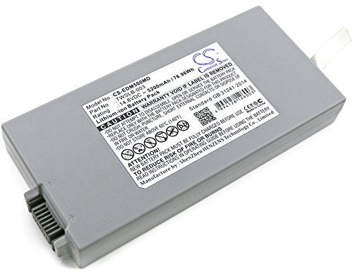 CS-EDM500MD Akku 5200mAh Kompatibel mit [Edan] F2, F3, IM50, IM60, IM70, IM8, IM80, IM8F, M3, M50, M60, M80, Patient Monitors, für [Drager] IM8B, M8B, Monitor Vista 120, Vista 129, F2, V8 Ersetzt 01