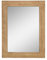 Stonebriar Espejo de Pared Rectangular rústico de 24 x 18 Pulgadas con Marco de Madera Natural para Colgar