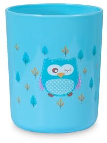 Lulabi Gufetto, Bicchiere, Plastica Rigida, 6+ mesi, 230 ml, Azzurro