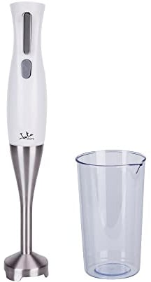 Jata BT175 Batidora de Mano 900 W, Incluye Vaso Medidor 700 ml, Doble cuchilla, Regulador electrónico de velocidad, Pie de acero Inoxidable desmontable