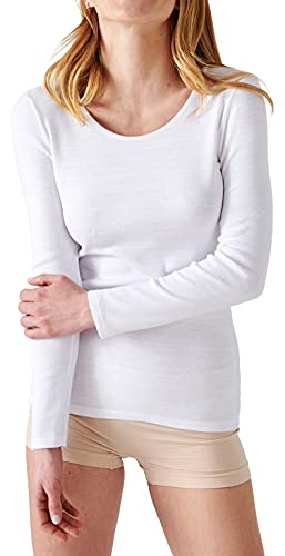 Damart T-Shirt Longues Manches Côte Richelieu Thermolacty T-Shirt Femme