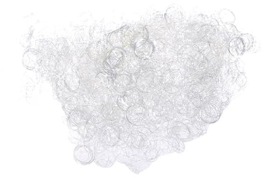 Engelshaar silber Weihnachten Adventskranz Engel silberfarbig Dekoration Haar Adventsgesteck 59301-10