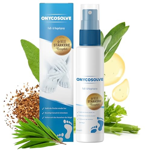 Onycosolve Fuß- und Nagelspray - Schuhdeo - Fußspray für Frische Füße - Schuhspray - 50 ml