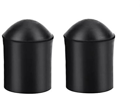 Kuuleyn Double Bass Rubber Tip Stopper, 2 Stück Double Bass Endpin Rubber Tip Stopper Black Protector Endkappenzubehör