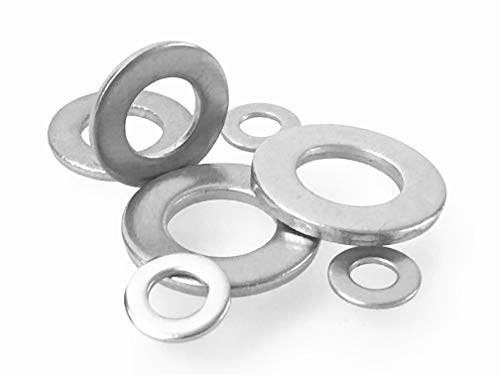 DIN 125 Unterlegscheiben/Beilagscheiben Form A V4A Edelstahl (M2,5/M3/M4/M5/M6/M8/M10/M12/M14/M16/M18/M20/M22/M24) // EHK-Verbindungstechnik