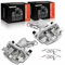 A-Premium Disc Brake Caliper Assembly with Bracket Compatible with Select Cadillac and Saab Models - BLS 2007-2008, 9-3 2003-2011, 9-3X 2010 - Rear Driver and Passenger Side, 2-PC Set