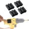 CNCSS Drill Bit Holder Tool Holster for DEWALT Milwaukee - Pack of 4 - Carry up to 6 Driver Bits on The Side of Your Power Drill or Driver