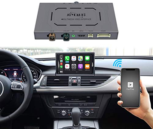 JOYEAUTO Wireless Carplay Android Auto Retrofit Kit für Audi A3 MMI 3G A4 A5 Q2 Q7 B9 Carplay Retrofit Zubehör, Factory Screen Update, Unterstützung Spiegelung, Kamera, USB Playing, Original Control