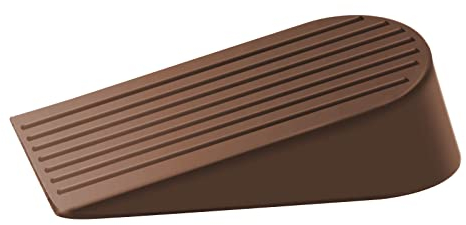 TOKPLNU Türkeile, extra großer Gummi-Türstopper, robust, rutschfest, für Boden, Tor, Haus, Garten, Outdoor, 1 Stück, Braun