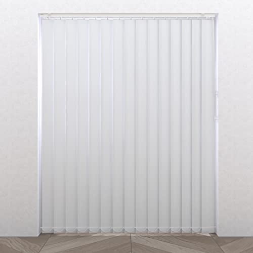 Lamellenvorhang/Vertikaljalousie - Easy Line - 89mm - Lichtdurchlässig - Weiß - 40 x 260-5 lamellen