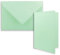 25x DIN B6 Faltkarten Set mit Umschlägen in Mint - 120 x 170 mm - ideal für Einladungskarten, Hochzeit, Taufe, Kommunion, Konfirmation - Marke: FarbenFroh