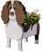 WLWMCFXPWH Dog Planter Plant Pots,2023 New PVC Animal Shaped Flower Pot, Cute Animal Shaped Cartoon Flower Planter,Plant Container Holder,Animal Flower Planter Pot Outdoor Plants (Springer spaniel )