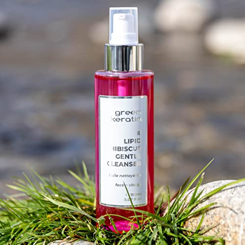 Green Keratin - Lipid Hibiscus – Reinigungsöl für das Gesicht, 150 ml