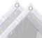 Ezcasch 4x4m Bâche Transparente avec Œillets, 420g/m² PVC Bache Exterieur Impermeable pour Terrasse, Balcon, Jardin avec Corde et Attaches Câbles (Taille Réelle : 3.95x3.95m)