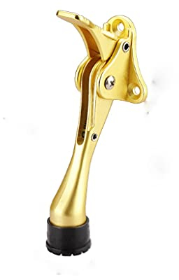 Türstopper-Pedal aus Metall Höhenverstellbares Türstopper-Scharnier Metall-Kickdown-Türständer mit rutschfester Gummispitze (D)