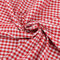 GLADFRESIT Stoff mit rotem und weißem Gingham, 1 m, kariert, 8 mm, Polycotton, Tischdecke für Heimwerker, Handwerk, Kleidung, 145 cm breit