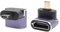 RIIEYOCA 90 Degree Down Angle UHD 8K Micro HDMI to HDMI Adapter,Standard 48Gbps High Speed 2.1 Extender Micro HDMI Male to HDMI Female Support 8K@60Hz,4K@120Hz (2pack)