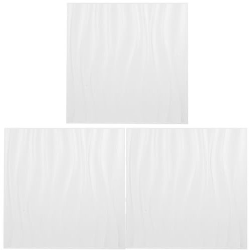 Uonlytech 3pièces Panneaux Mural Décoratifs Texturés Pvc Pour Décoration Intérieure Pour Salon Et Bureau Apparence Élégante Et