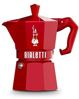 Cafetière Italienne 3 Tasses Rouge - 0009055