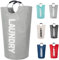 Twira - 90L Large Laundry Hamper - Standing Laundry Hamper - Laundry Basket with Padded Handles - Foldable Waterproof Clothes Bin - Clothes Basket for Bathroom, Laundry