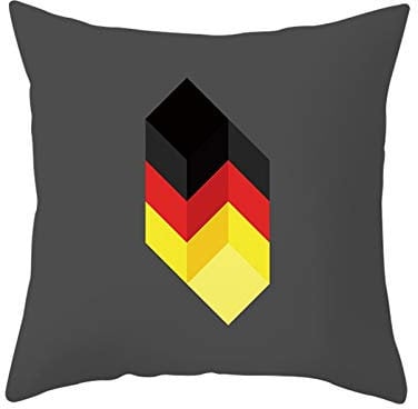CEVAN Leinen Kissenbezüge Uni Kissenbezug Japan Dunkelgrau Kissenbezüge Japan Kissenbezug Sitzbank Raute Sechseck Kissenbezüge Sofa Dekor 45x45 cm