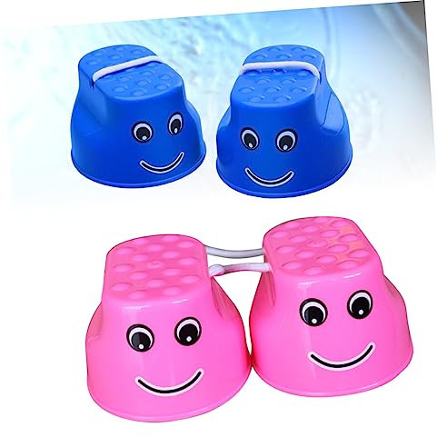 Sosoport 4stücke Stelzenspielzeug Für Draußen Sportspielzeug Aus Robustem Kunststoff Fördert Gleichgewichtssinn Und Konzentration Für Garten Und Spielplatz Ausrüstung Für Junge Mädchen Ab j