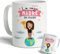 DEREGALOOS Taza de cerámica divertida para Madres. Taza de café Regalo día de la Madre. Regalo Original con frase para mujer. Tazas divertidas con frase. (La mejor madre del mundo)