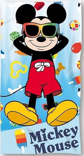 New Discount Strandtuch oder Badetuch, 70 x 140 cm, aus Baumwolle (Mickey-Badetuch)