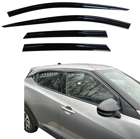 AUTO CLOVER - Set di deflettori frangivento per Nissan Juke 2020+ (4 pezzi)