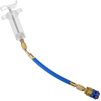 GRADENEVE 1satz Öl-düsen-injektor Werkzeug Mit Kühlmittel-nachfüllschlauch Präzise Öl Und Kühlmittelzufuhr Für Klimaanlagenfahrzeuge Verhindert Überfüllung Und Leckagen