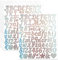 8 Blätter Buchstaben Zum Aufkleben Buchstaben Aufkleber Klebebuchstaben Zahlen Aufkleber Selbstklebende Groß Klein Buchstaben Aufkleber Abschluss Kappe Aufkleber Für Schilder Diy Scrapbooking(Silber)