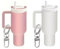 HSAJS Ttpsry Mini Kaffeetassen Schlüsselanhänger Set 2 Stück Kreative Schlüsselanhänger Mit Karabiner Schlüsselbund Für Frauen Männer Kinder Mode Accessoire Für Taschen Und Rucksäcke