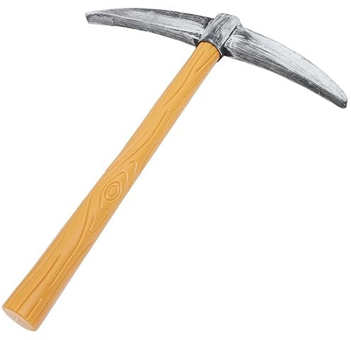 Garneck Plastik Spitzhacke Kostümzubehör Für Fasching Und Halloween - Schaumstoff Spitzhacke Für Zwerg Kostüme Und Party-Requisiten Ideal Für Kreative Verkleidungen Und Spaß