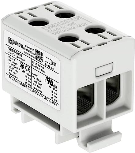 Ouneva Group VC05-0016 Verteilerblock Schrauben Grau 1 St.