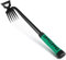 OFFCUP Désherbeur Manuel, 5 Dents Rateau de Désherbag, Râteau de Jardin en Acier Inoxydable Outil de Désherbage avec Long Manche, Outil de Mauvaises Herbes du Jardi Pelouses