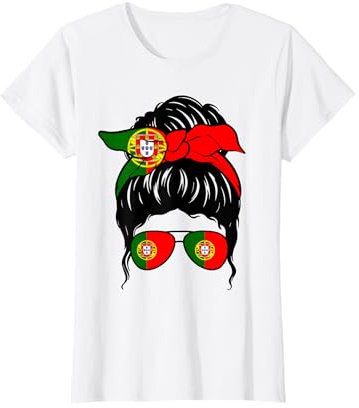Portugal Fille Portugal Drapeau Portugais Femme portugaise T-Shirt
