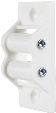 IdeaGenesis - Confezione da 2 Pulegge Passacinte in PVC con Rulli in Nylon vuoti per Tapparella avvolgibile. Guida per cinghia per nastri da 22 mm per tende standard Maxi. (PVC, nastro 22mm)